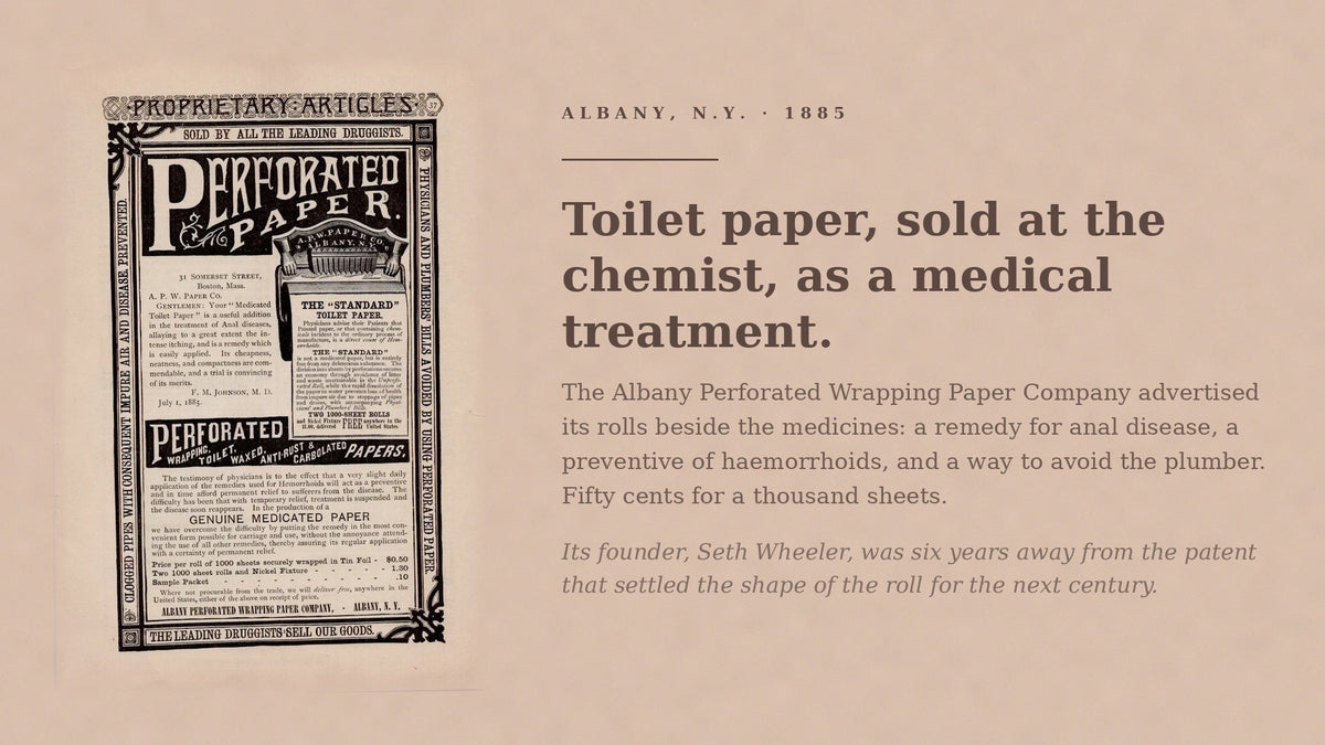 Toilet paper stopped changing in 1891. Nobody noticed.